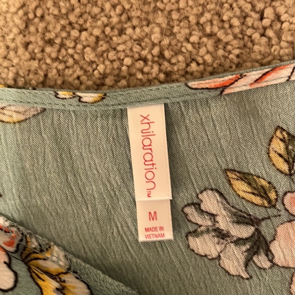 Green and pink romper, Size Medium - Picture 2 of 3